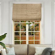 Pure Linen Floral Window Shade-Tarangini