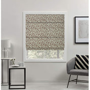 Thick Linen Floral Window Shade-Blackforest