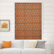 Thick Linen Block Print Roman Shade-NEEL GAGAN