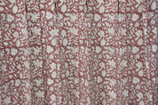 Duck Canvas Handmade Block Print Curtain-Manikarnika