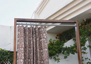 Duck Canvas Handmade Block Print Curtain-Manikarnika