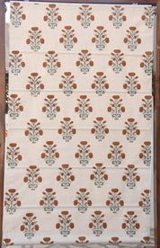 Thick Cotton Block Print Roman Shade-Swadesh