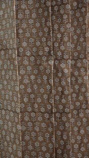 Pure Linen Exquisite Block Print Curtain-Tulsi Buti