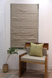 Pure Linen Block Print Roman Shade -Kohinoor