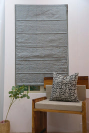 Thick Cotton Elegant Block Print Blinds-Haryali