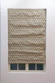 Pure Linen Premium Block Print Roman Shade-7 Patti