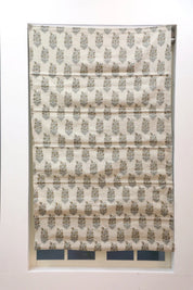 Thick Cotton Bohemian Block Print Roman Shade-Hajara