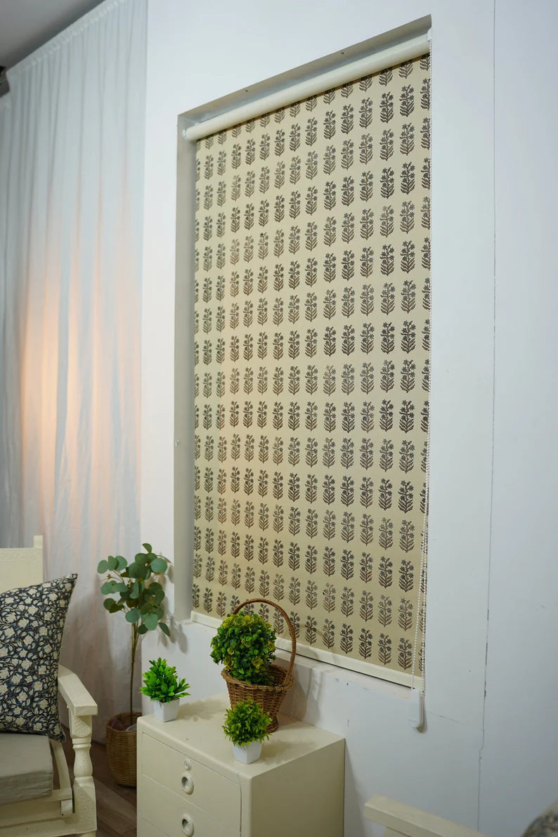 Block Print Roller Shade -Inderdhanush