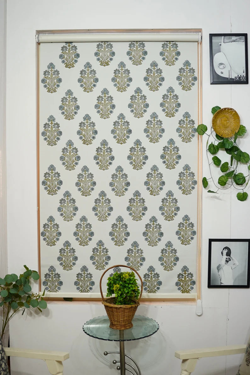 Linen Polymer Blackout Roller Shade-Morpankh