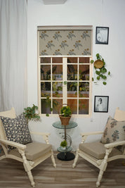 Block Print Blinds For Living Decor -Gulab