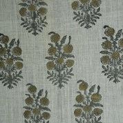 Thick Linen Block Print Roman Shade -HJARA