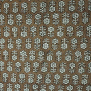 Thick Linen Block Print Roman Shade- TULSI BUTI