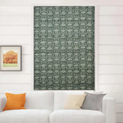 Thick Linen Block Print Roman Shade -Ulta Kamal