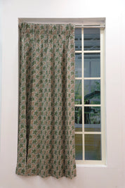 Pure Linen Premium Block Print Curtain-Pushp samhita