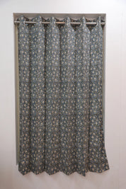 Pure Linen Exquisite Block Print Curtain-Amritvela