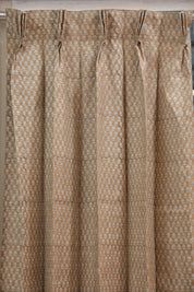 Pure Linen Block Print Curtain -Tarangini