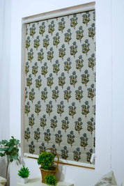 Block Print Roller Shade For Room -Abhishek